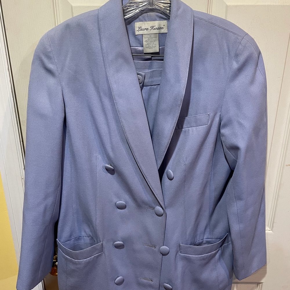 2 pc suit size 10 ( blue/ periwinkle)